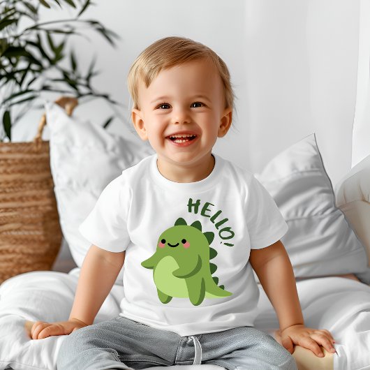 T-shirt Pour Bébé Bonjour dragon
