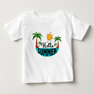 T-shirt Pour Bébé Bonjour été