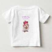 T-shirt Pour Bébé Bonjour Hug Hamster (Dos)
