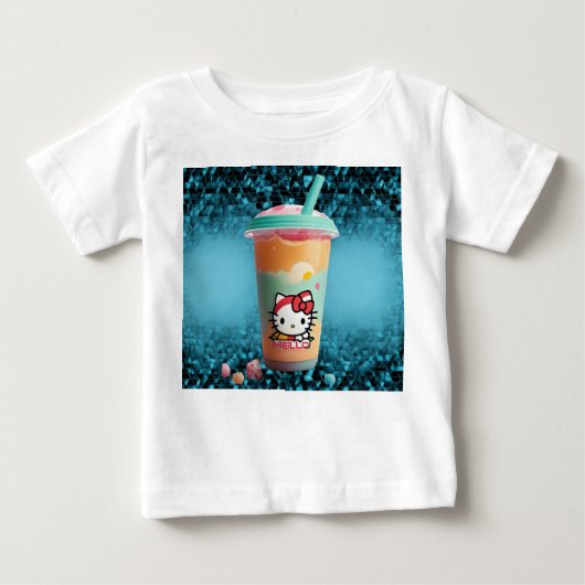 T-shirt Pour Bébé Bonjour kity sipper (Devant)