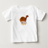T-shirt Pour Bébé Bonjour mec (Devant)