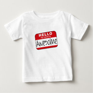 T-shirt Pour Bébé Bonjour, mon nom est impressionnant