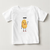 T-shirt Pour Bébé Bonjour Pomme de terre (Devant)