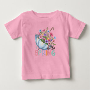 T-shirt Pour Bébé Bonjour printemps