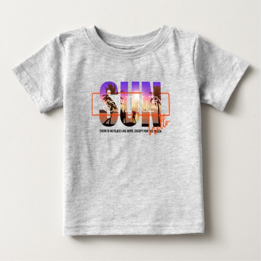 T-shirt Pour Bébé Bonjour Soleil (Devant)