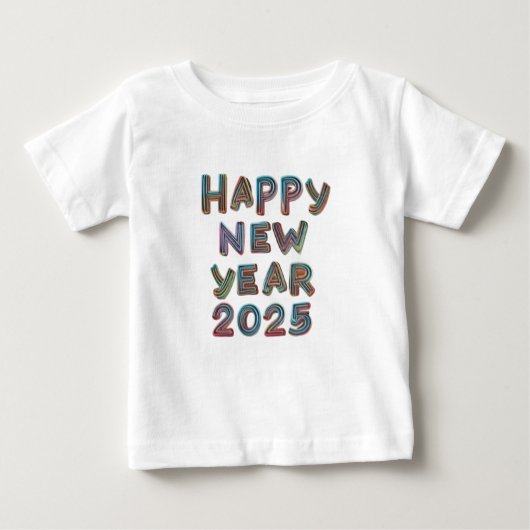 T-shirt Pour Bébé Bonne année 2025*#*#**#*#** (Devant)