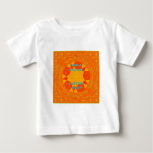 T-shirt Pour Bébé Bonne journée et meilleur design rouge nuit