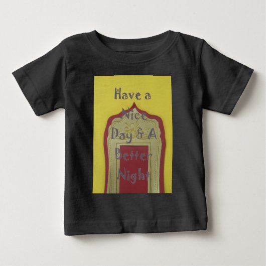 T-shirt Pour Bébé Bonne journée et une meilleure nuit d'art encadré  (Devant)