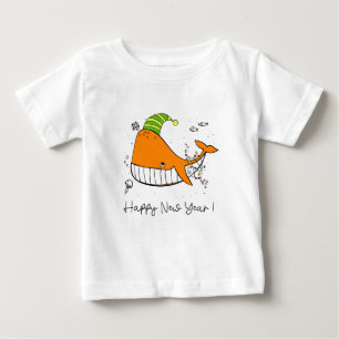 T-shirt Pour Bébé bonne nouvelle année - amoureux des baleines