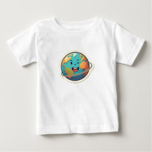 T-shirt Pour Bébé Bonne planète, Joyeux monde