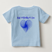 T-shirt Pour Bébé Bonne première Fête des pères papa | (Dos)