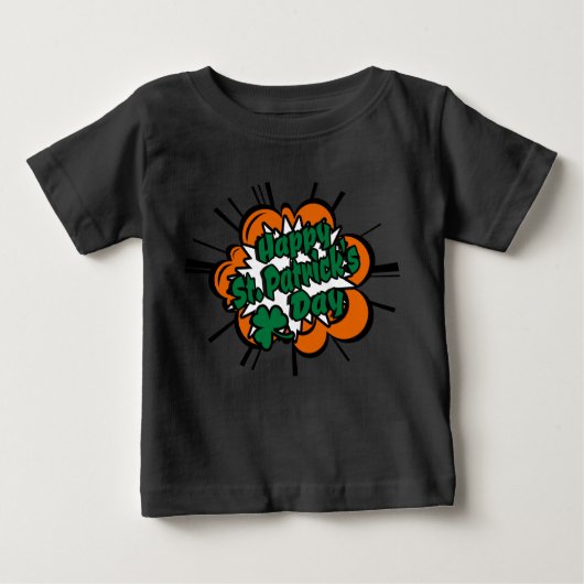 T-shirt Pour Bébé Bonne Saint Patrick's Day (Devant)