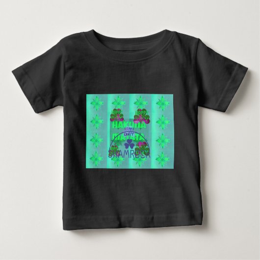T-shirt Pour Bébé Bonne Saint Patrick's Day Hakuna Matata (Devant)