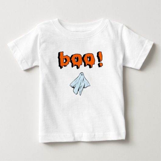 T-shirt Pour Bébé Boo Cute Ghost (Devant)