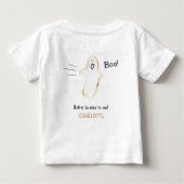 T-shirt Pour Bébé Boo ! Halloween fantôme mignon (Dos)