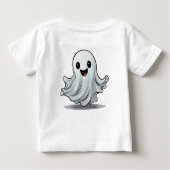 T-shirt Pour Bébé Boo ! Joli Fun Ghost (Dos)