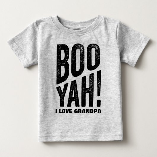 T-shirt Pour Bébé Boo Yah Grand-mère et grand-père (Devant)