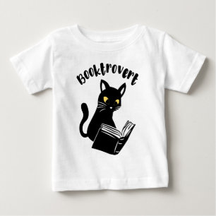 T-shirt Pour Bébé Booktrovert chat avec livre