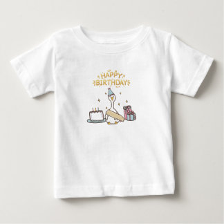 T-shirt Pour Bébé Born For Birthday Vibes
