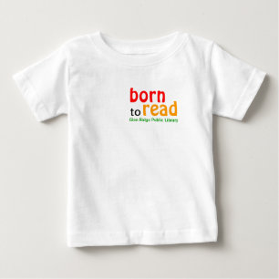 T-shirt Pour Bébé Born to Read Long Sleeved Baby Shirt