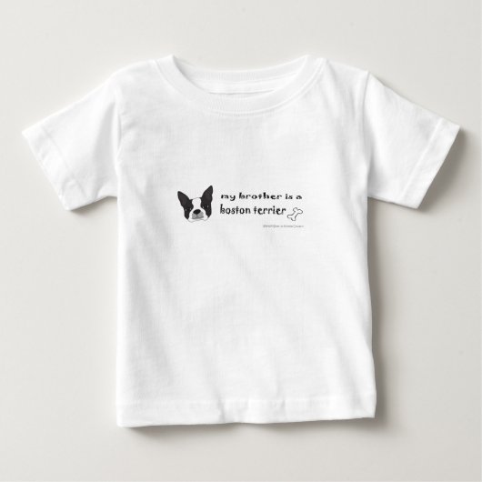 T-shirt Pour Bébé boston terrier (Devant)