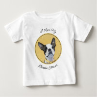 Boston Terrier Peinture - Cute Original Chien Art