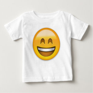 T-shirt Pour Bébé Bouche ouverte de sourire de visage d'Emoji et
