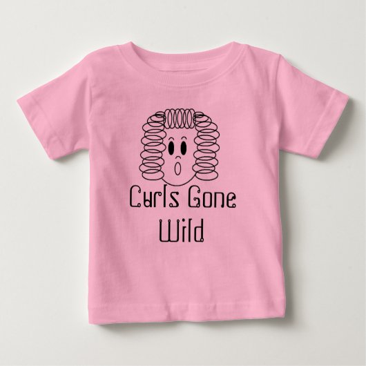 T-shirt Pour Bébé Boucles folles (Devant)