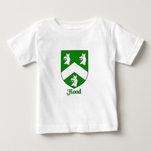 T-shirt Pour Bébé Bouclier de la famille des inondations (Devant)