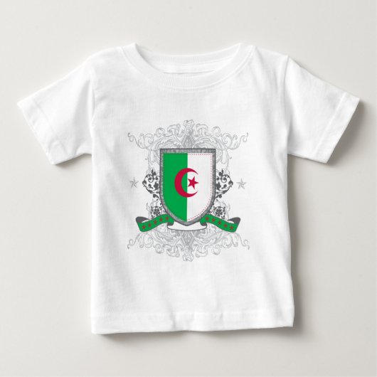 T-shirt Pour Bébé Bouclier de l'Algérie (Devant)