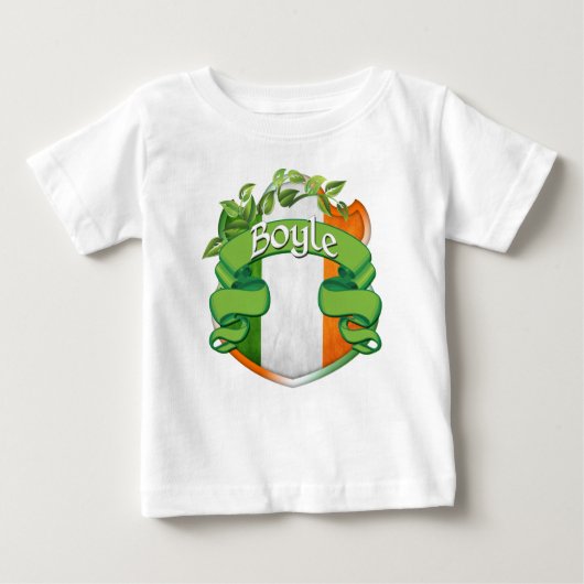 T-shirt Pour Bébé Bouclier irlandais Boyle (Devant)