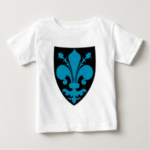 T-shirt Pour Bébé Bouclier médiéval élégant de Fleur De Lis