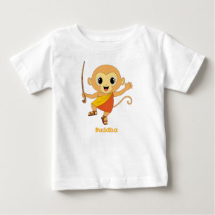 T-shirt Pour Bébé Bouddha Monkey™