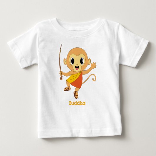 T-shirt Pour Bébé Bouddha Monkey™ (Devant)
