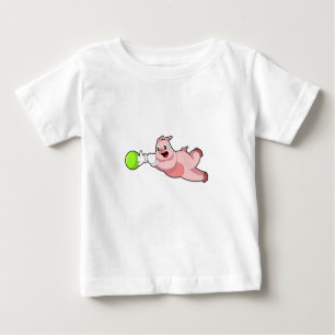 T-shirt Pour Bébé Boule de Bowling