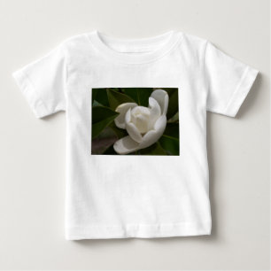 T-shirt Pour Bébé Boule de fleur de magnolia blanc crémeux