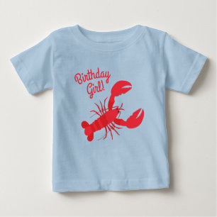 T-shirt Pour Bébé Boule de homard Anniversaire Fête Enfants mignons