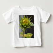 T-shirt Pour Bébé Boule de tournesol et fleurs (Devant)
