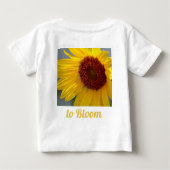 T-shirt Pour Bébé Boule de tournesol et fleurs (Dos)