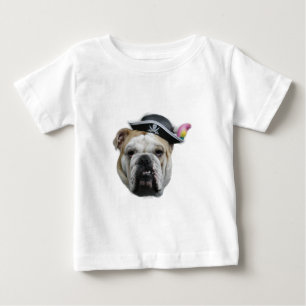 T-shirt Pour Bébé Bouledogue de pirate