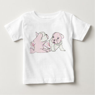 T-shirt Pour Bébé Bouledogues français dessin animé French Bulldog