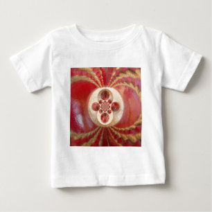 T-shirt Pour Bébé Boules de cricket rouge Art Abstrait Design d'impr