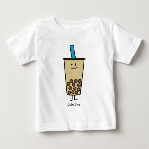 T-shirt Pour Bébé Boules de tapioca de thé de lait de perle de Boba
