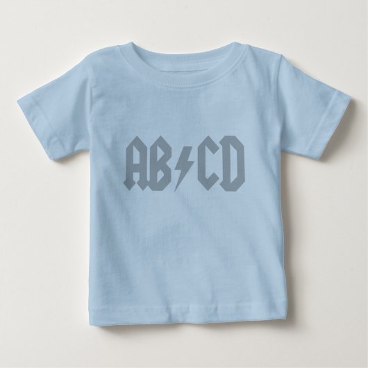 T-shirt Pour Bébé Boulon de foudre d'ABCD (Devant)