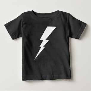 T-shirt Pour Bébé Boulon éclair blanc