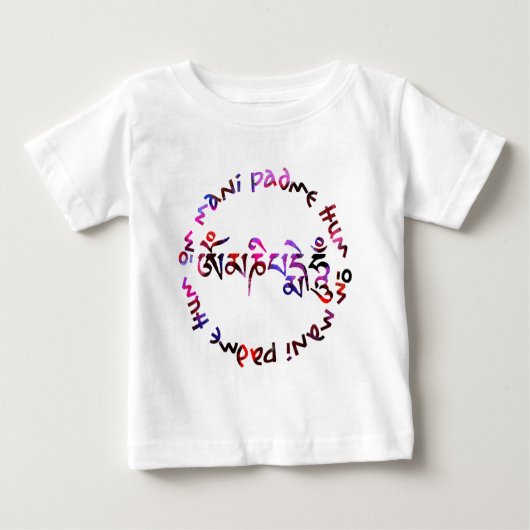 T-shirt Pour Bébé Bourdonnement de padme de l'OM mani (Devant)