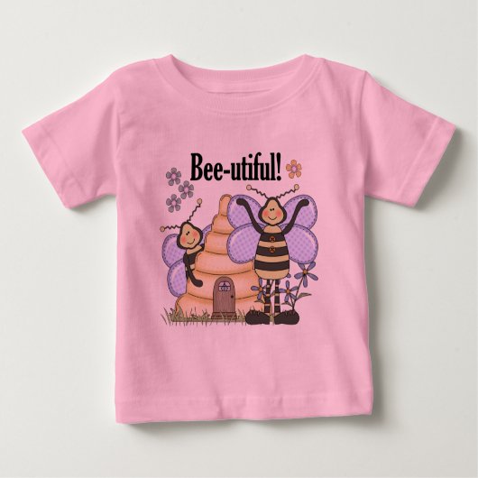 T-shirt Pour Bébé Bourdons d'Abeille-utiful (Devant)