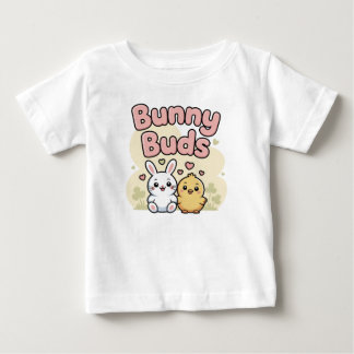 T-shirt Pour Bébé Bourgeons de lapin mignons pour Pâques enfants