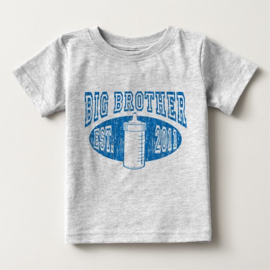 T-shirt Pour Bébé Bouteille Big Brother désorganisée (Devant)