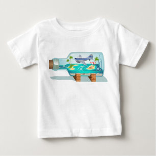 T-shirt Pour Bébé Bouteille souvenir de dessin